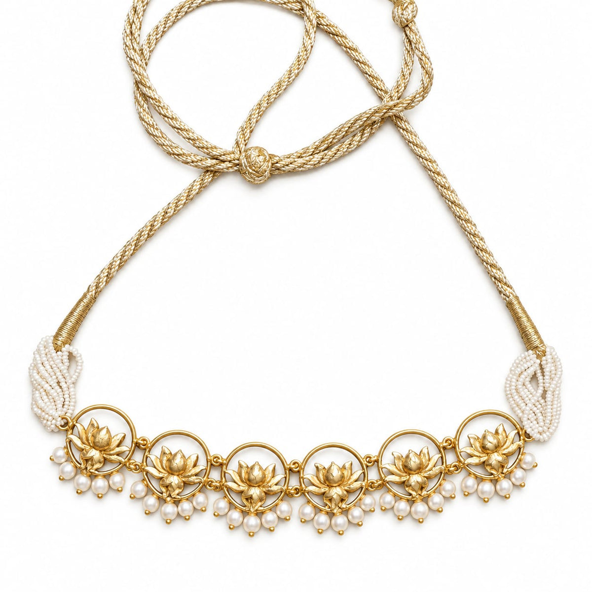 Lotus Ring Choker