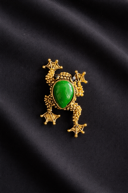 Maharaja Frog Brooch