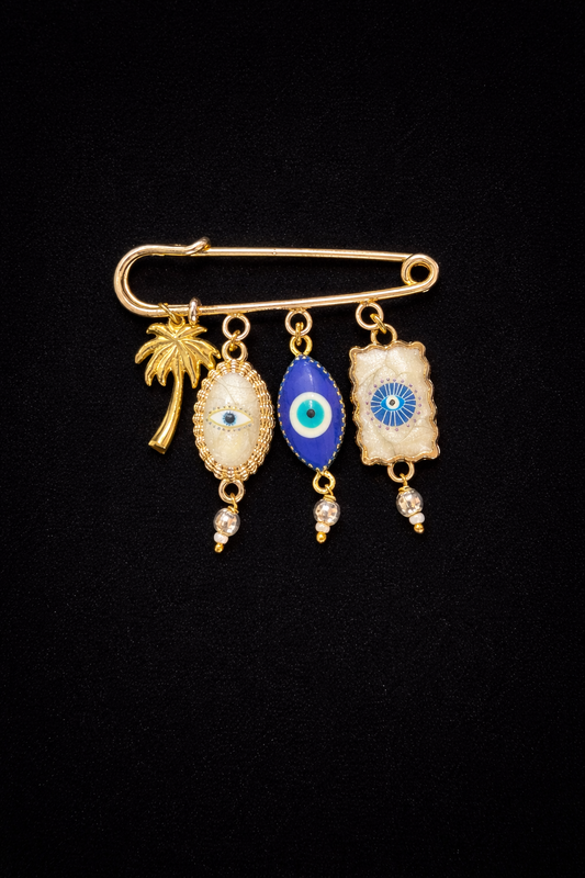 Nazar Charm Pin Brooch