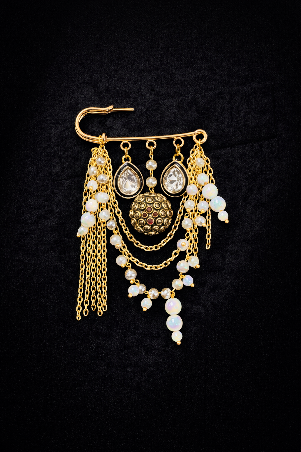 Noor Cascade Pin Brooch