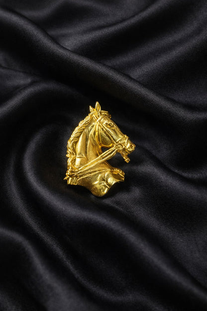 Handcrafted Artisan Metal Brooch