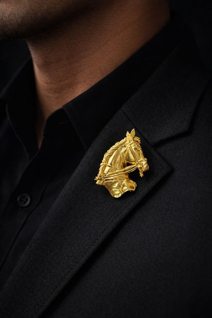 Handcrafted Artisan Metal Brooch