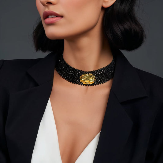 Rock and Gold Choker
