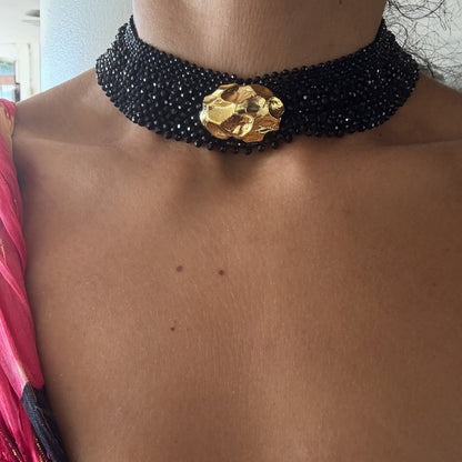 Rock and Gold Choker