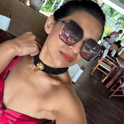 Rock and Gold Choker