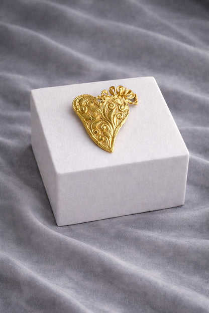 Radiant Heart Brooch