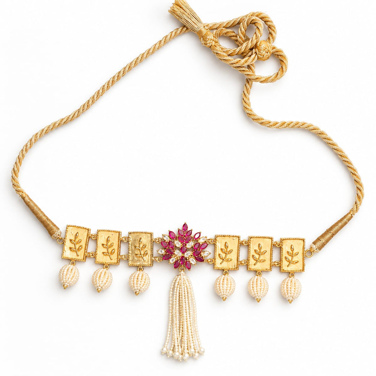 Ruby Leaf Choker