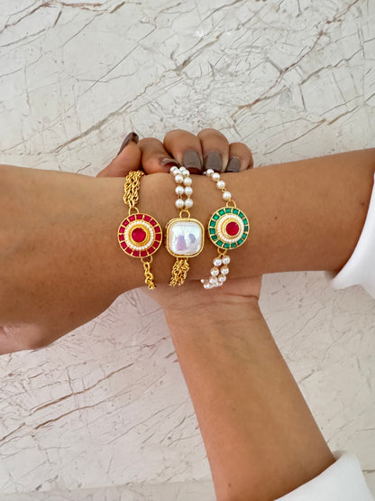 Ruby Emerald Braclet