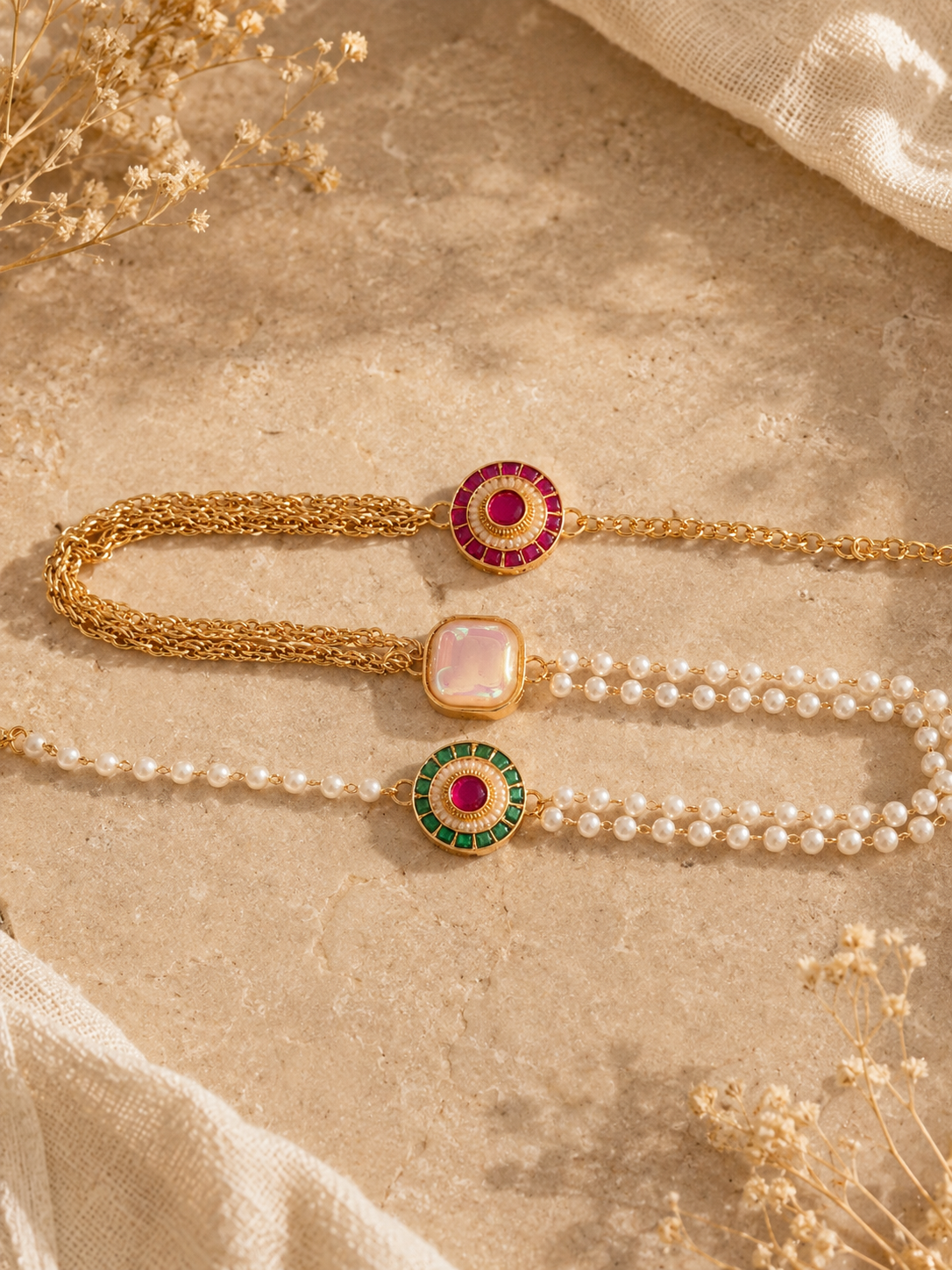 Ruby Emerald Braclet