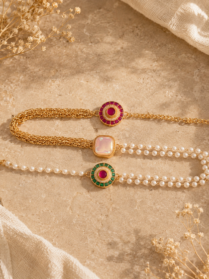 Ruby Emerald Braclet