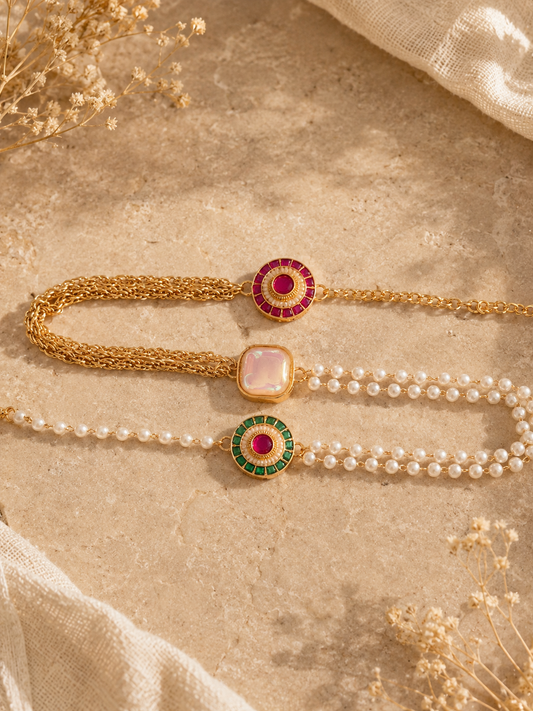 Ruby Emerald Braclet