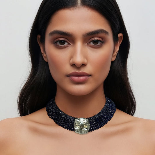 Sheild Blue Choker