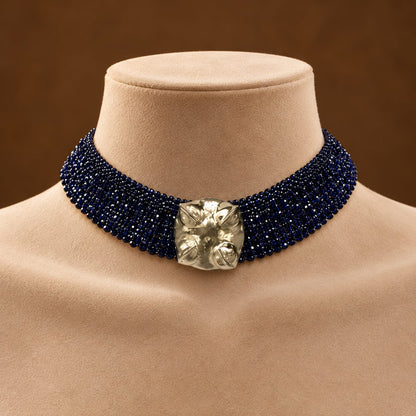 Sheild Blue Choker