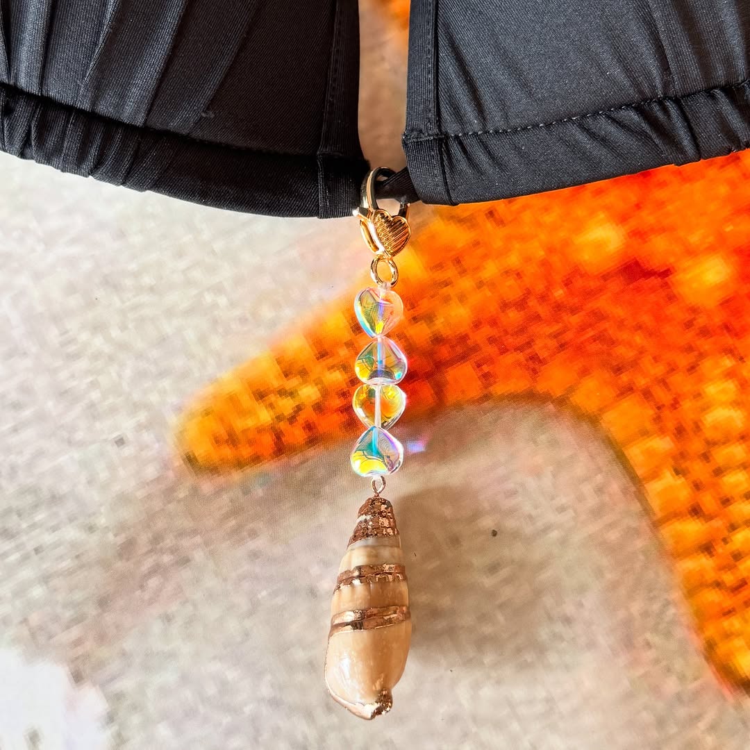 Shell Heart Bikini Charm
