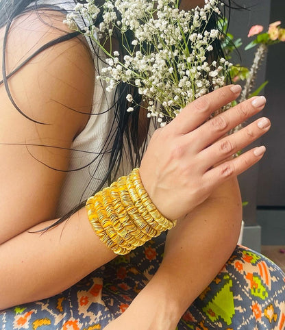 Gold Washer Bracelet