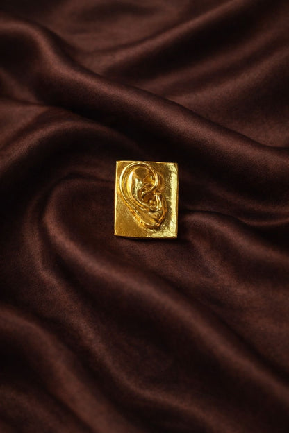 Handcrafted Artisan Metal Brooch