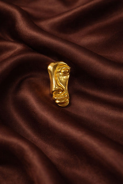 Handcrafted Artisan Metal Brooch