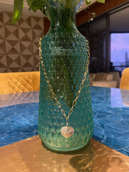 Silver heart pendant