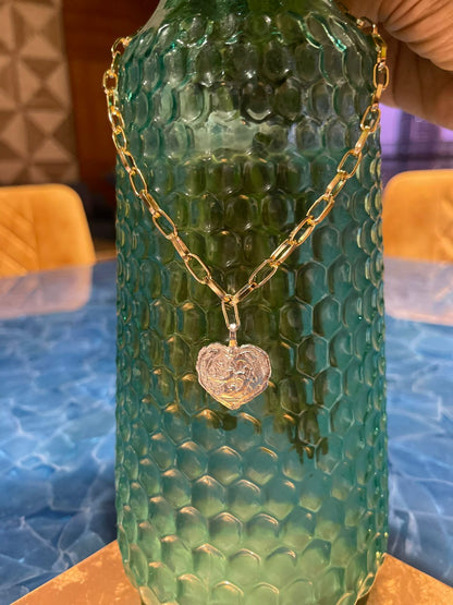 Silver heart pendant