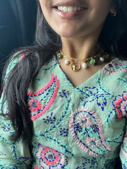 Ring Lotus Neckpiece