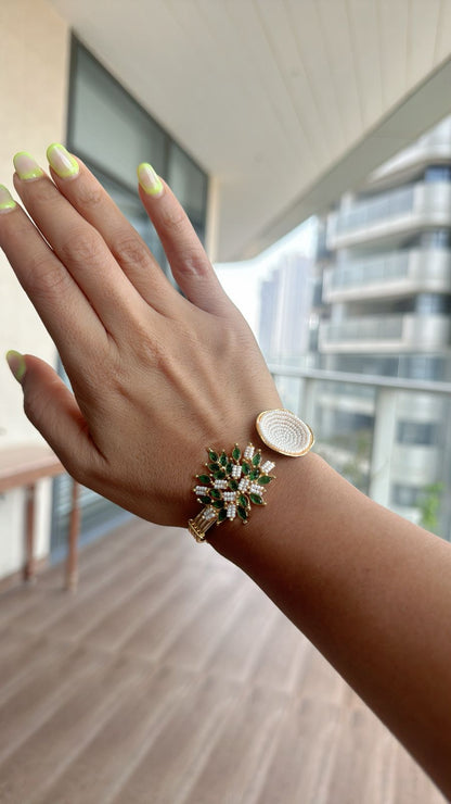 Emerald Leaf Bracelet