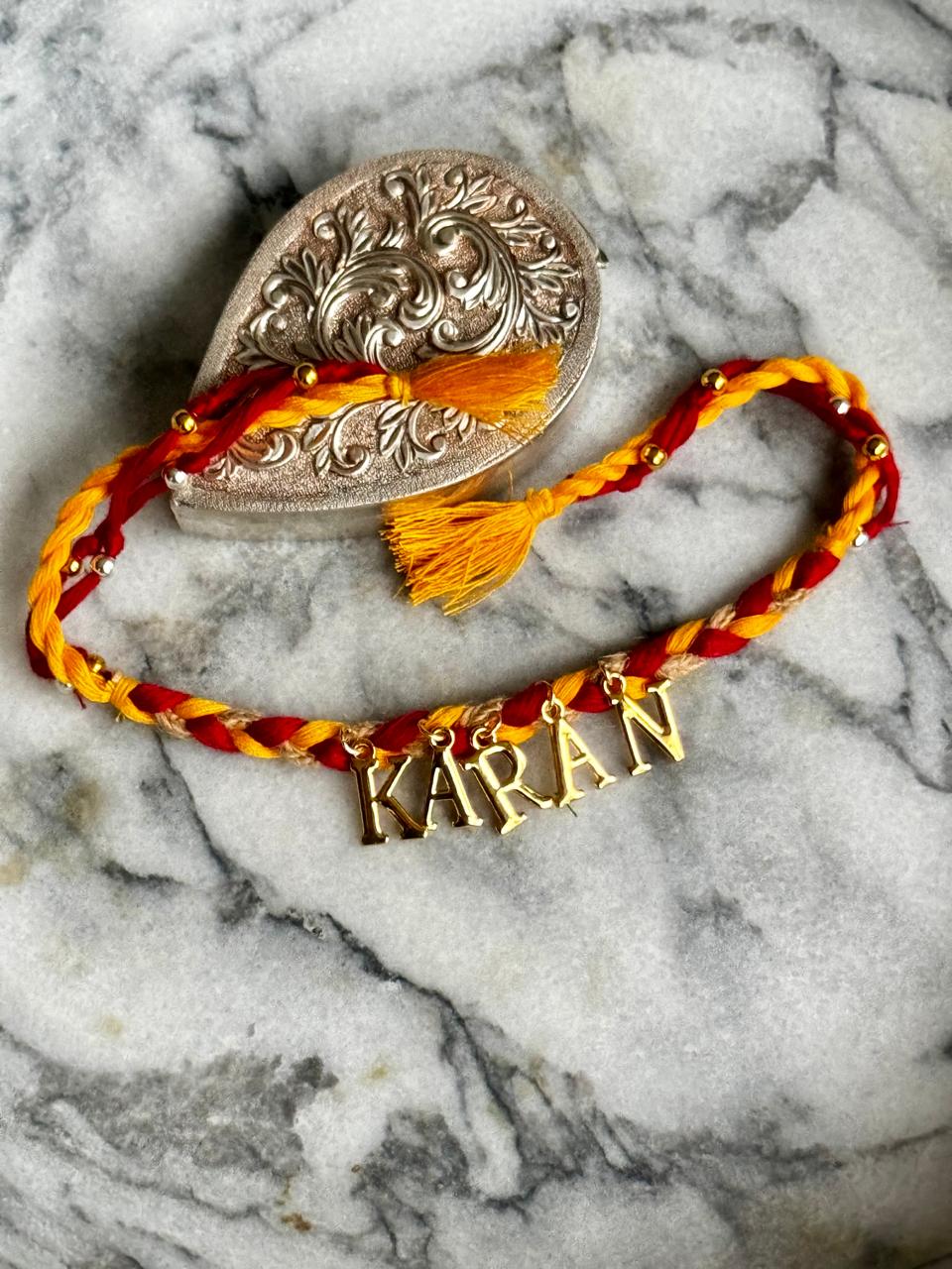 Personalised Moli Rakhi | 18kt Gold Plated