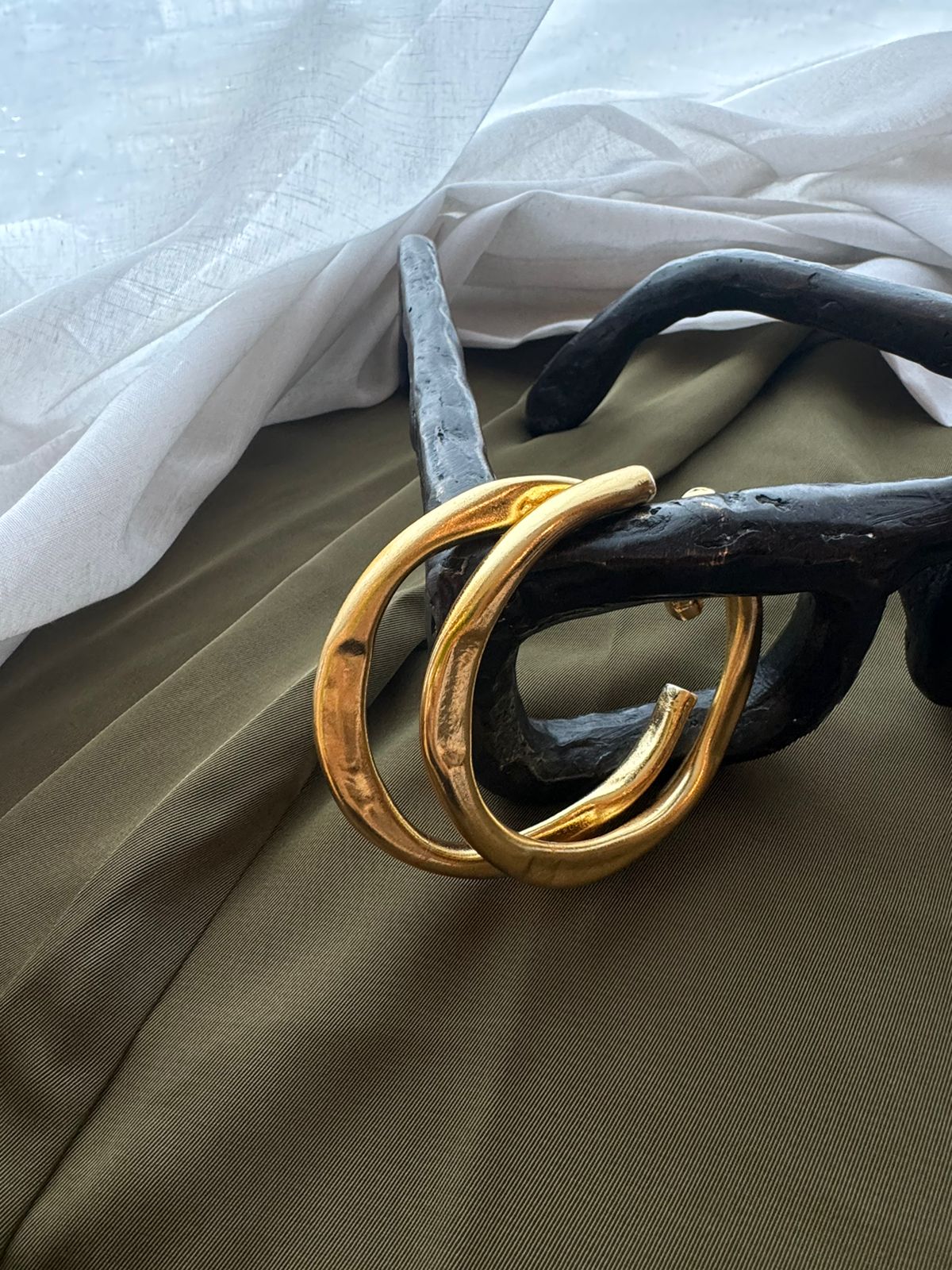 Gold Twisted Bangle