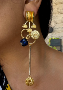 Ak Aqua Collage Earrings