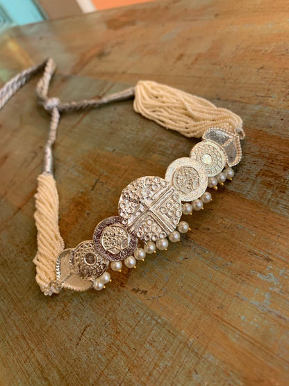 Silver Coin Choker