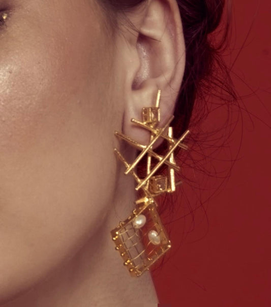 Zali Criss Cross Earrings
