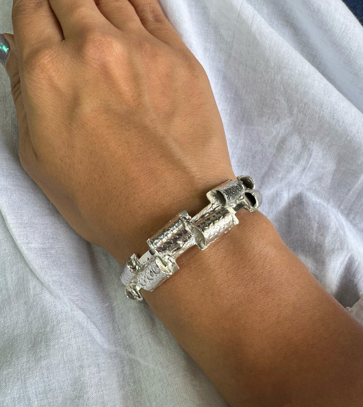 Brick Silver Bracelet