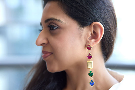 Multicolour Heart Dangler
