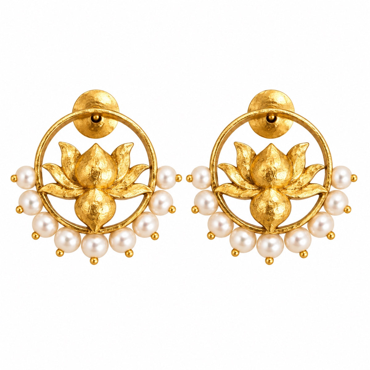 Lotus Ring studs