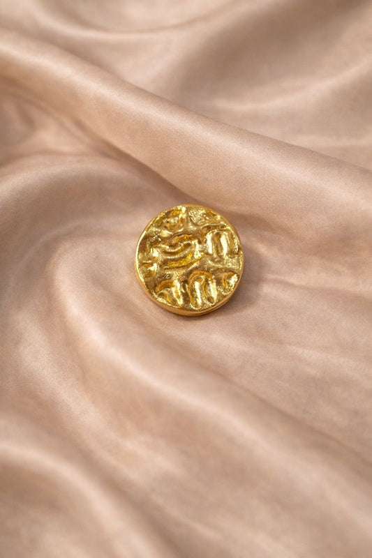 Molten Muse Disc Brooch