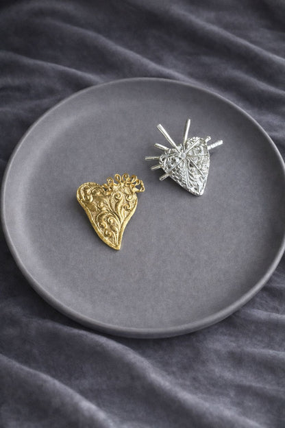 Handcrafted Artisan Metal Brooch