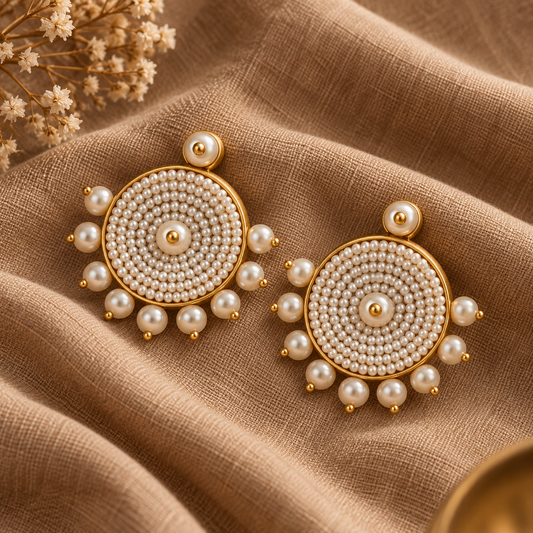 Pearl Aura Studs