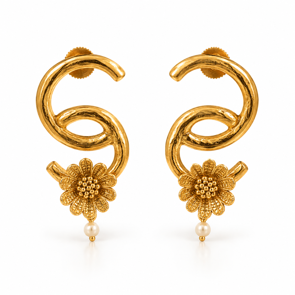 Auric Sunflower Earrings