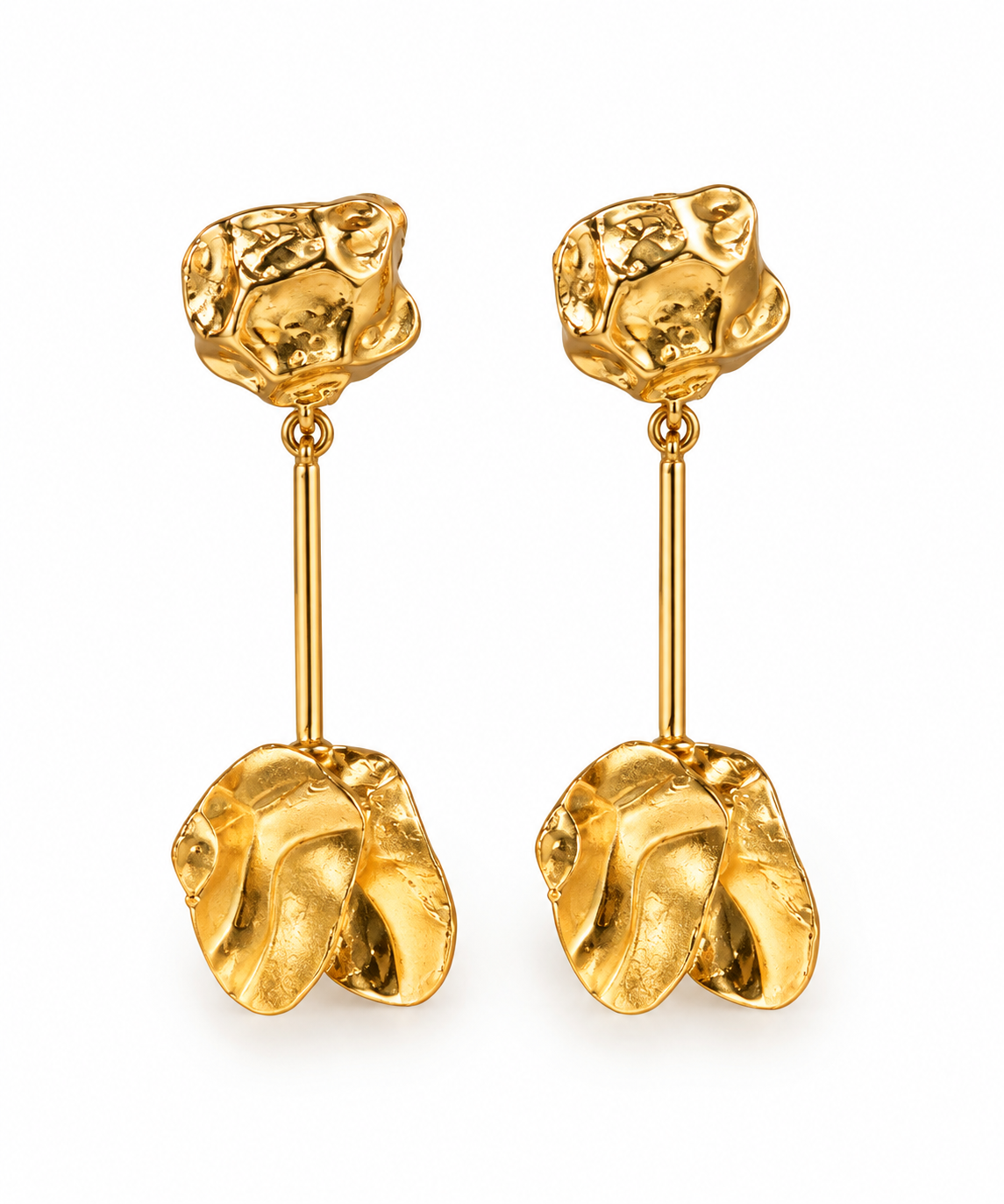 Petals in Gold Earrings