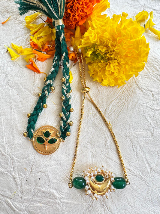 Emerald Bond Rakhi Set