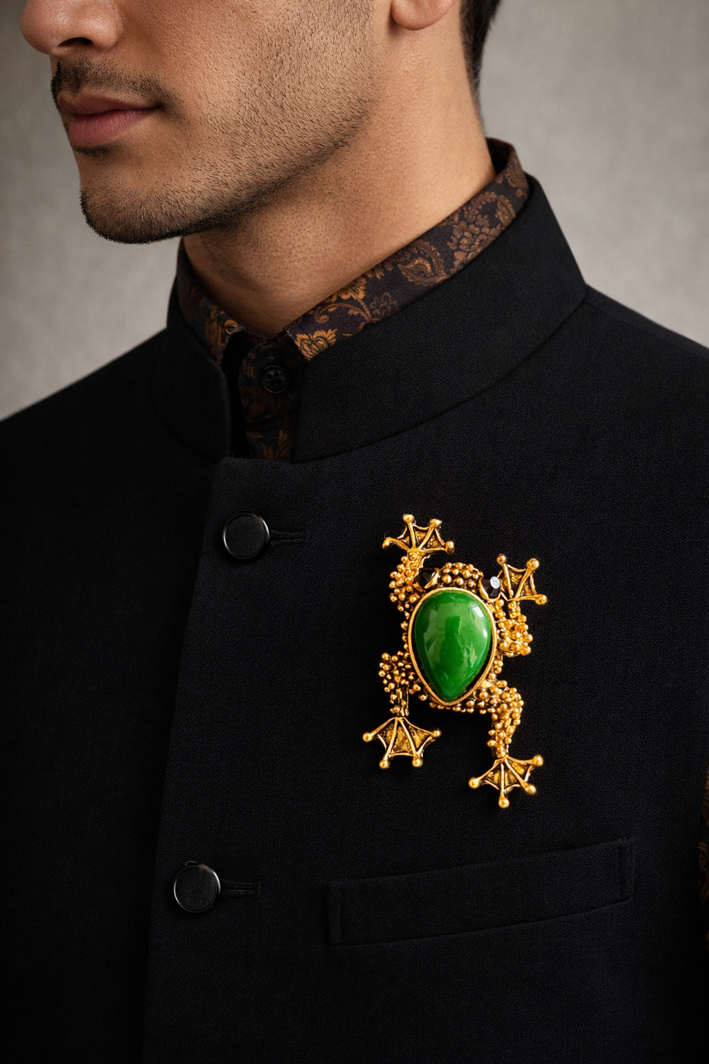 Maharaja Frog Brooch
