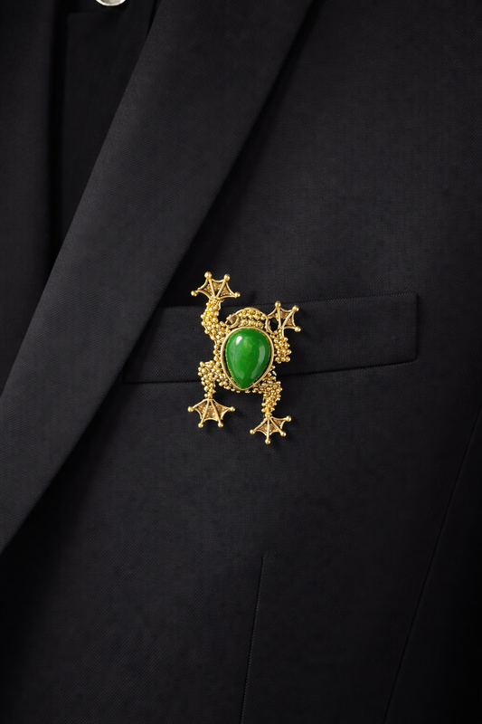 Maharaja Frog Brooch