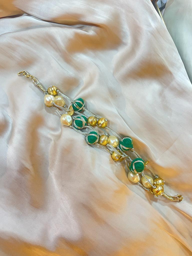 Green kundi braclet