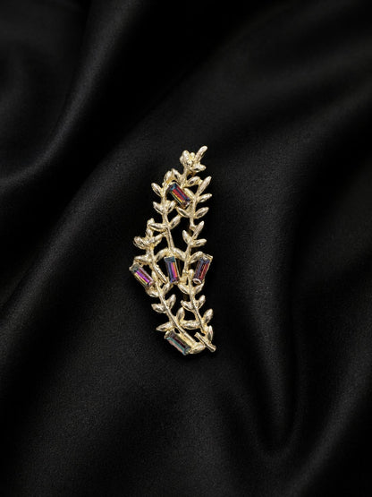 Elongated Leaf Brooch