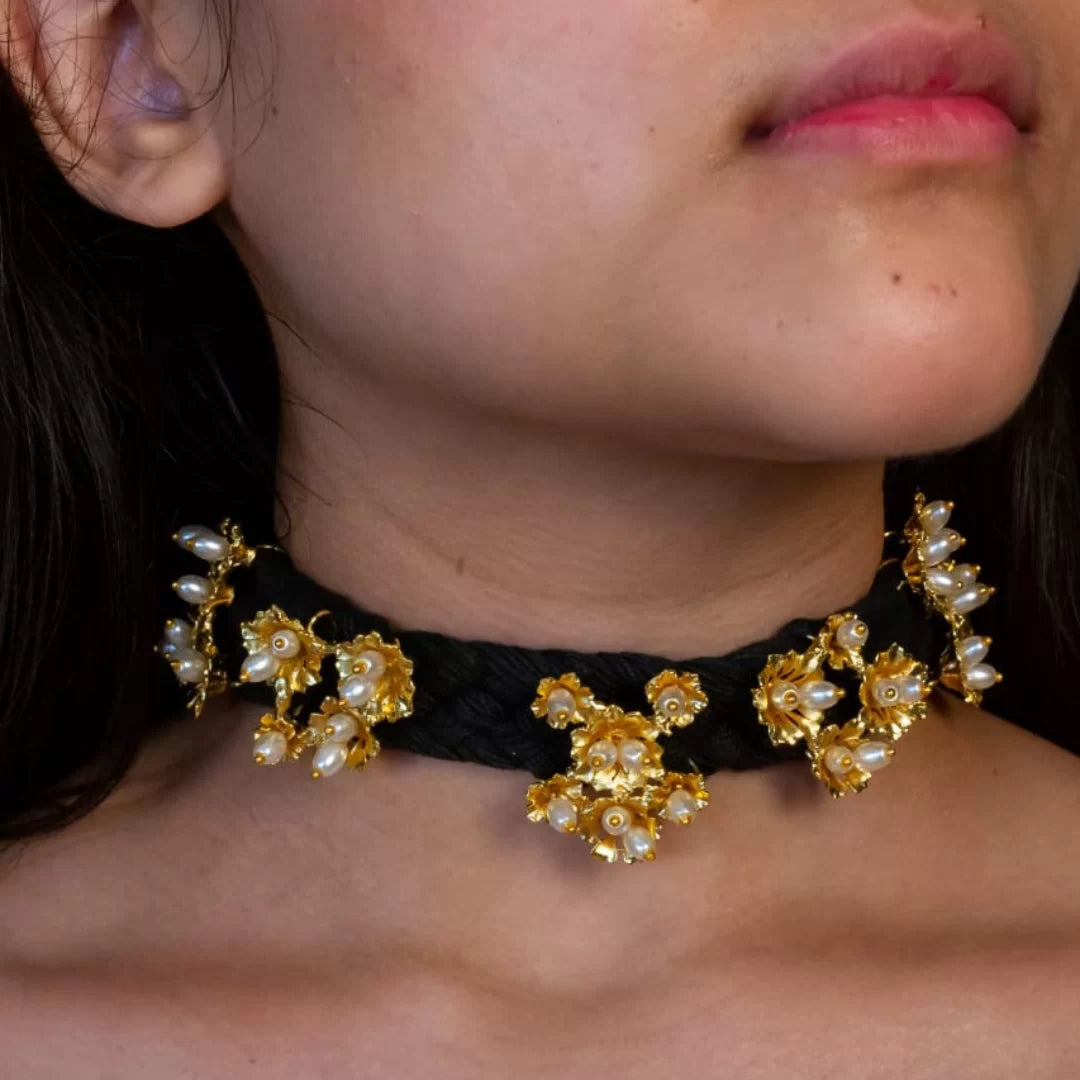 Black Marigold Choker