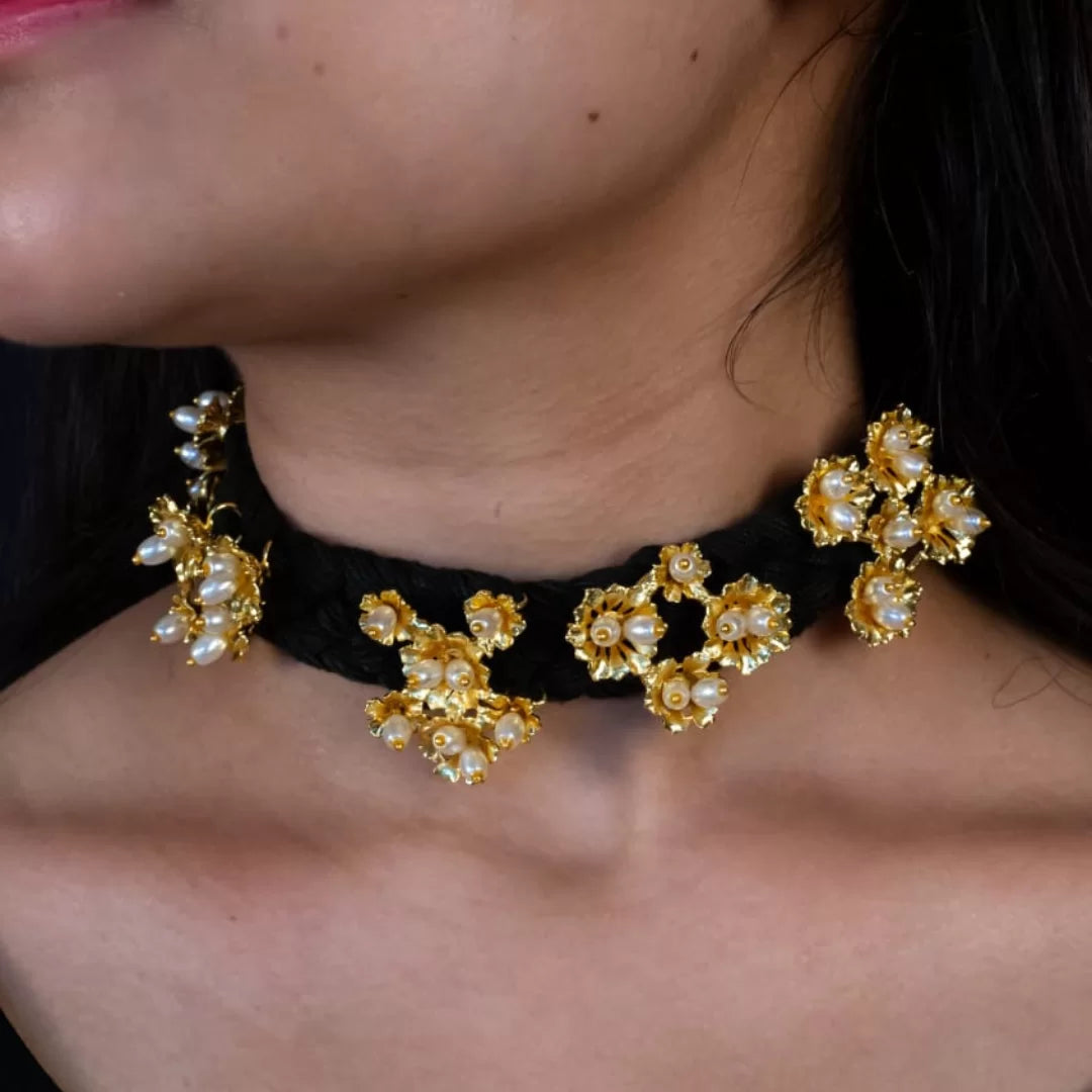 Black Marigold Choker