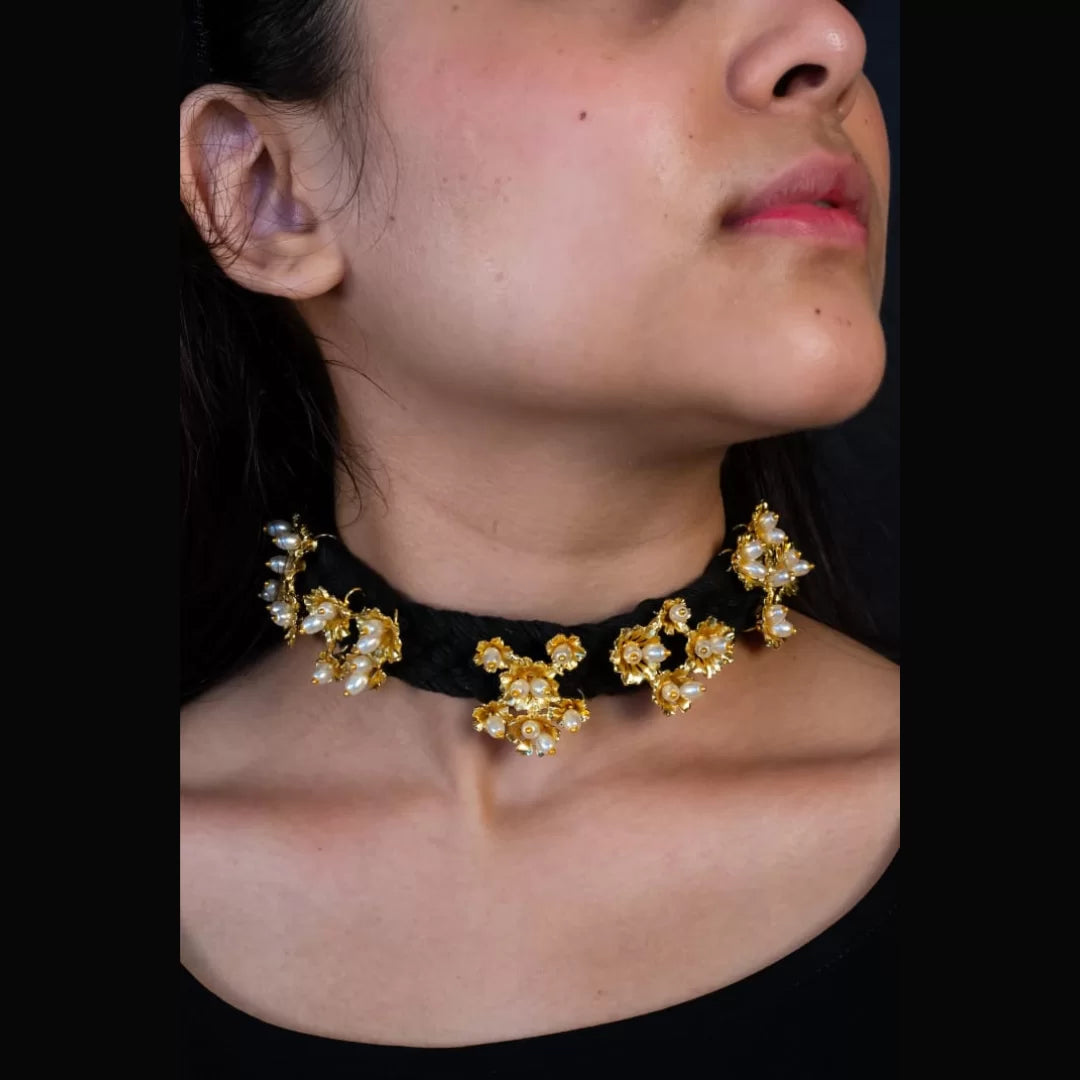 Black Marigold Choker