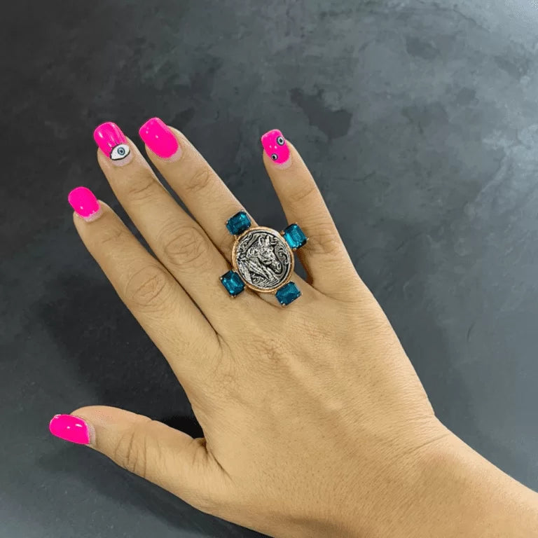 Aqua Horse Ring