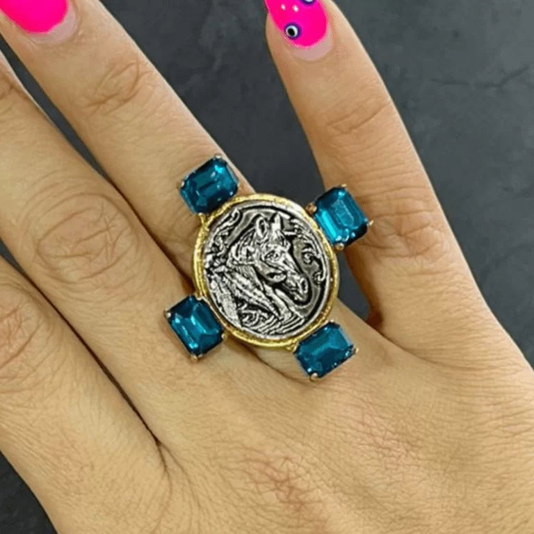 Aqua Horse Ring