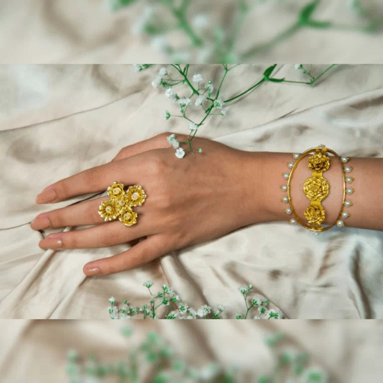 Triple Marigold Tier Bracelet