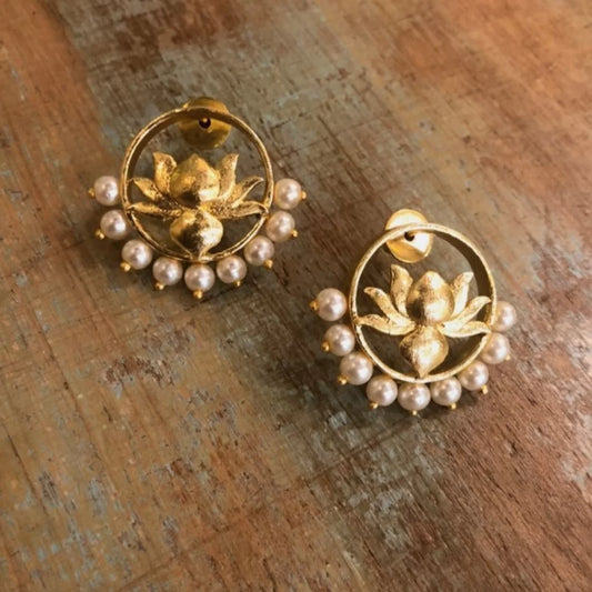 Lotus Ring Studs